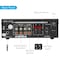 Pyle Pyle Bluetooth 5.0 Mini Home Audio Amplifier - 40W x 2 Desktop Stereo Receiver, FM, Mic Input, AUX PTA22BT - alternate 2